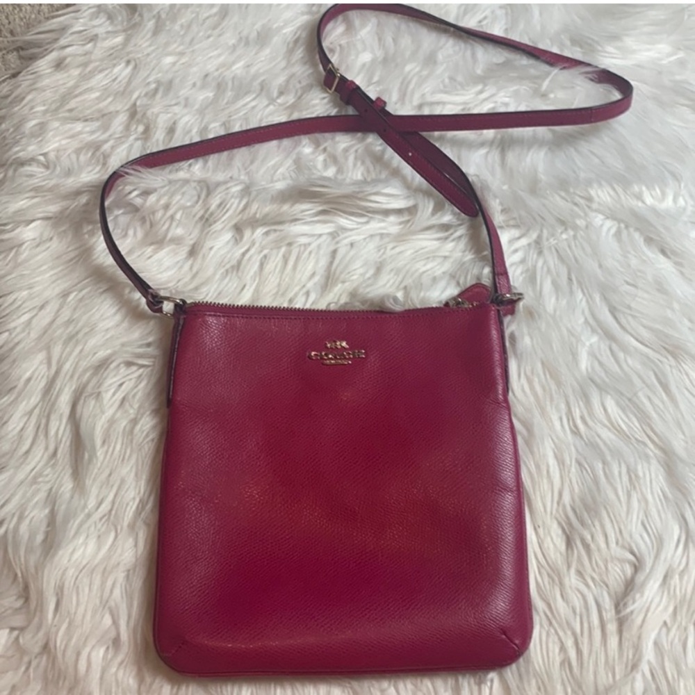 Coach Magenta Leather Crossbody
